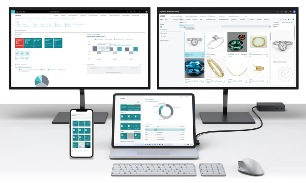 Jewelry ERP software accessible across desktop, tablet, and mobile devices